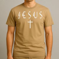Jesus Is King Subtle Christian Minimalist Religious T-Shirt