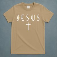 Jesus Is King Subtle Christian Minimalist Religious T-Shirt