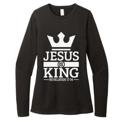 Jesus Is King Religious Christian Faith Revelation 1714 Womens CVC Long Sleeve Shirt