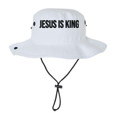 Jesus Is King Simple Christian Minimalist Embroidered Bucket Hat