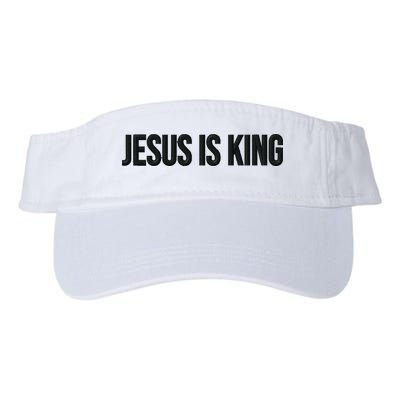Jesus Is King Simple Christian Minimalist Embroidered Visor