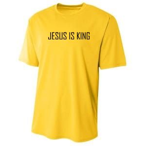 Jesus Is King Prayer Youth Performance Sprint T-Shirt