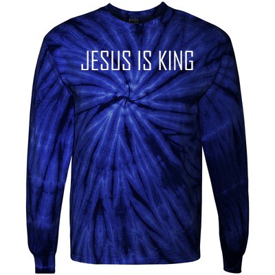 Jesus Is King Prayer Tie-Dye Long Sleeve Shirt