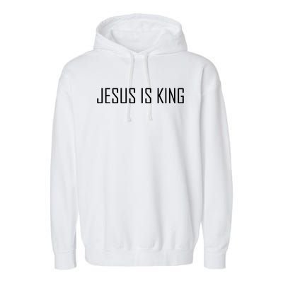 Jesus Is King Prayer Garment-Dyed Fleece Hoodie