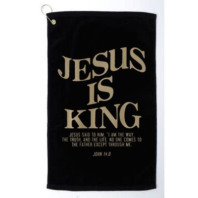 Jesus Is King Jesus John 14 6 Christian Religious Golf Towel