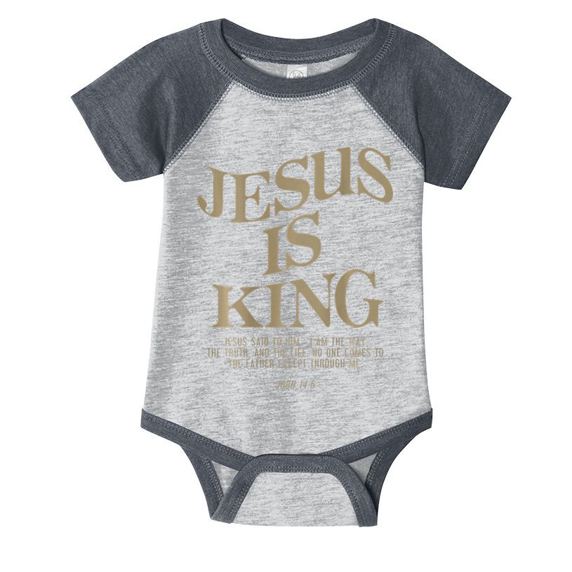 Jesus Is King Jesus John 14 6 Christian Religious Infant Baby Jersey Bodysuit