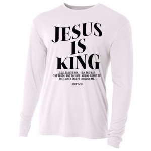 Jesus Is King Jesus John 146 Costume Christian Cooling Performance Long Sleeve Crew