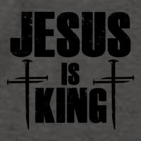 Jesus Is King 3 Nails Cross Christian Catholic Redeemed Collection Vector Backpack