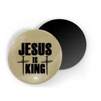 Jesus Is King 3 Nails Cross Christian Catholic Redeemed Collection Magnet