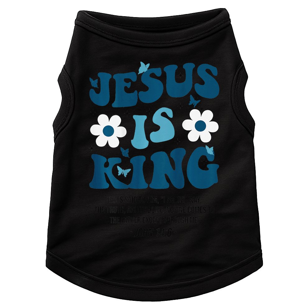 Jesus Is King John 146 Costume Jesus Christian On Back Doggie Tank