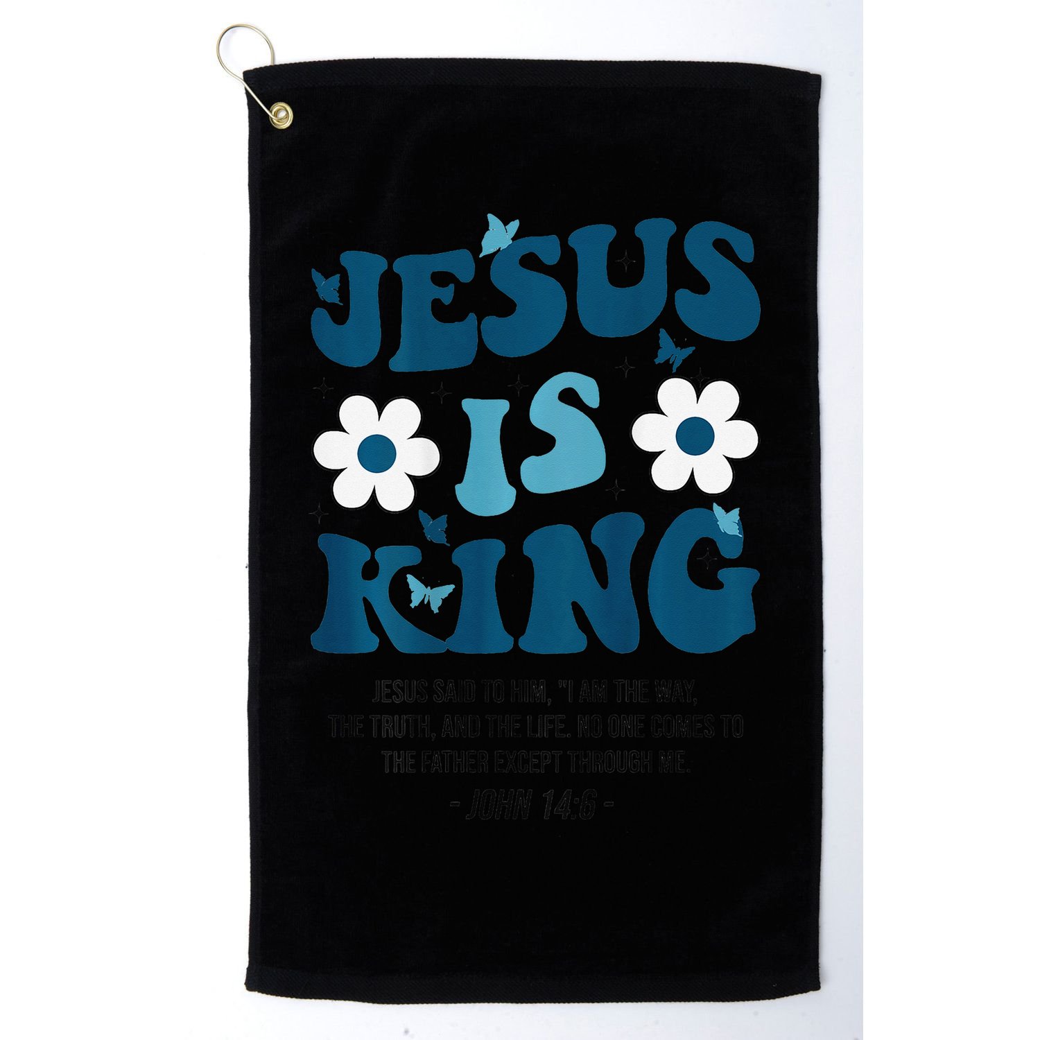Jesus Is King John 146 Costume Jesus Christian On Back Golf Towel