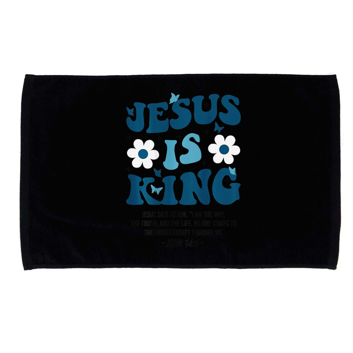 Jesus Is King John 146 Costume Jesus Christian On Back Microfiber Hand Towel