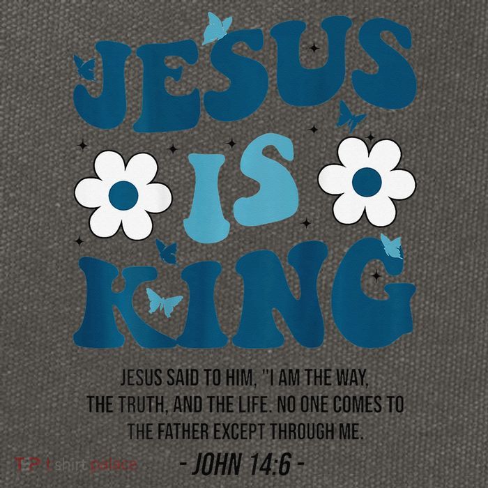 Jesus Is King John 146 Costume Jesus Christian On Back Cotton Canvas Backpack