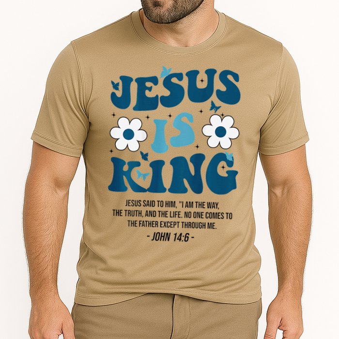 Jesus Is King John 146 Costume Jesus Christian On Back Cooling Performance Crew T-Shirt