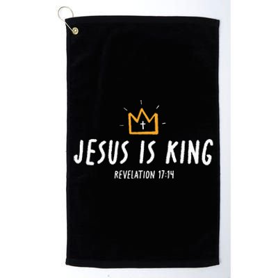 Jesus Is King Christ Is King King Of Kings Lord Of Lords Platinum Collection Golf Towel