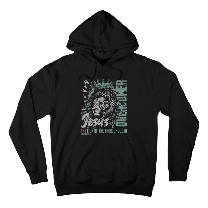 Jesus Is King Lion Of Judah Bible Faith Graphic Christian Hoodie