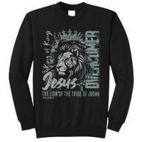 Jesus Is King Lion Of Judah Bible Faith Graphic Christian Sweatshirt