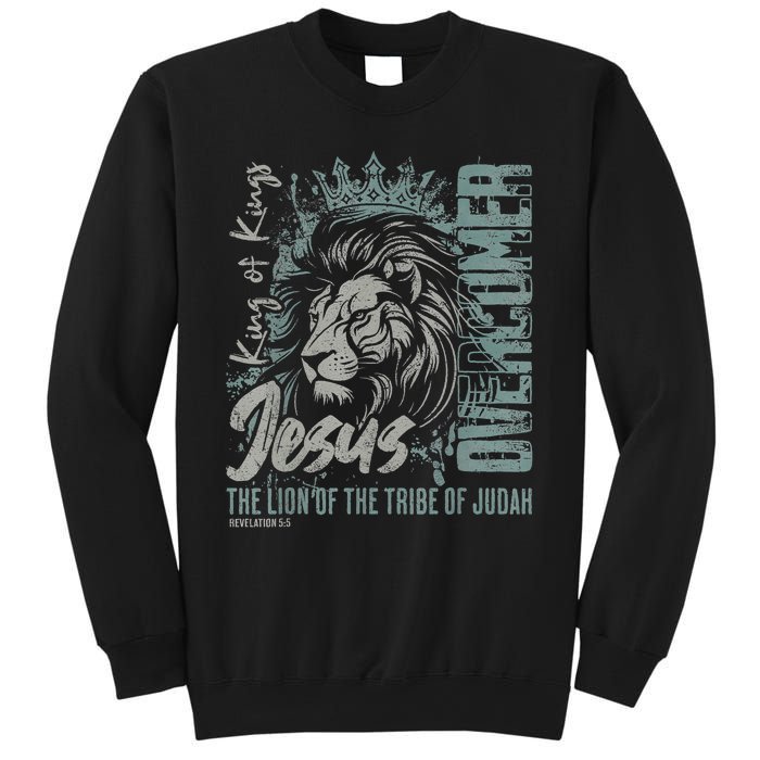 Jesus Is King Lion Of Judah Bible Faith Graphic Christian Sweatshirt