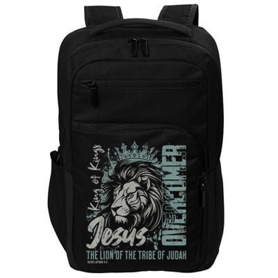 Jesus Is King Lion Of Judah Bible Faith Graphic Christian Impact Tech Backpack