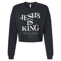 Jesus Is King Jesus John 146 Costume Christian Cropped Pullover Crew