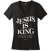 Jesus Is King Jesus John 146 Costume Christian Women's V-Neck T-Shirt