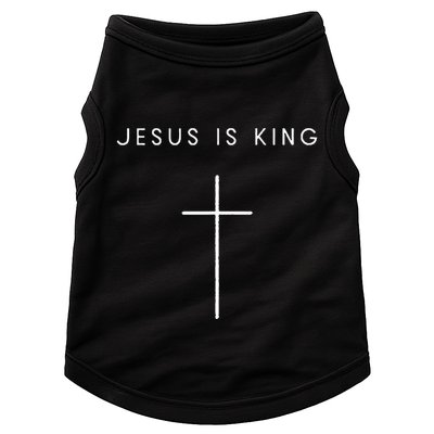 Jesus Is King Cross Minimalist Christian Religious Jesus Doggie Tank