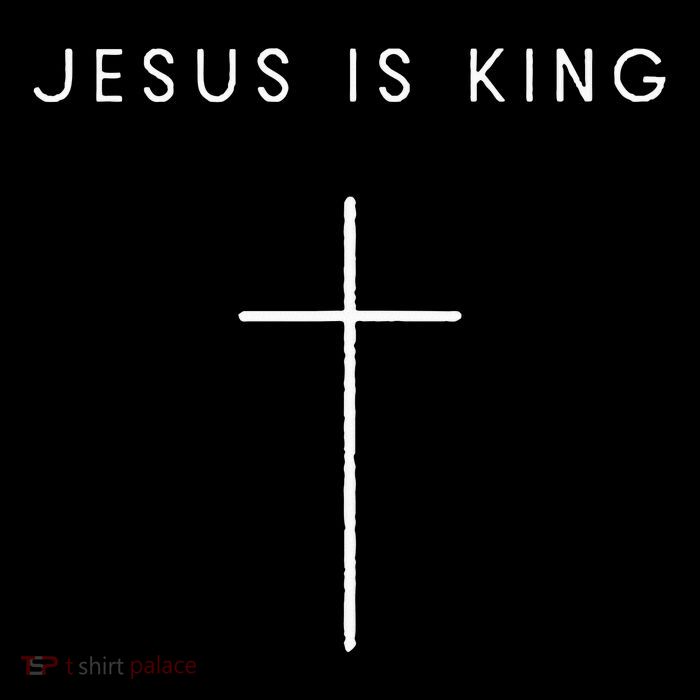 Jesus Is King Cross Minimalist Christian Religious Jesus T-Shirt