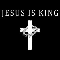 Jesus Is King Christian Religious Cross Faith Drawstring Bag