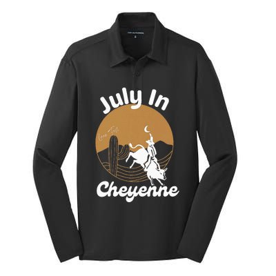 July In Lane Frost Cheyenne Silk Touch Performance Long Sleeve Polo