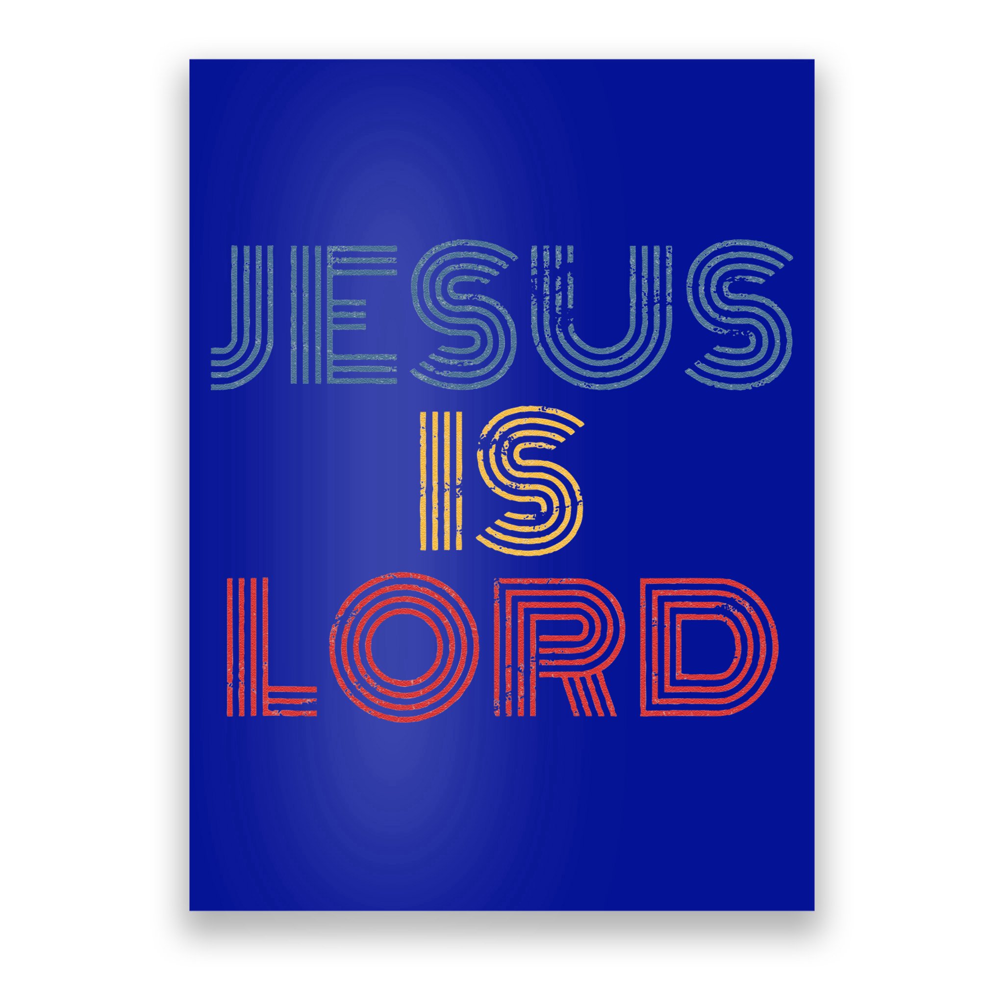 Jesus Is Lord Cool Christian Worship Poster