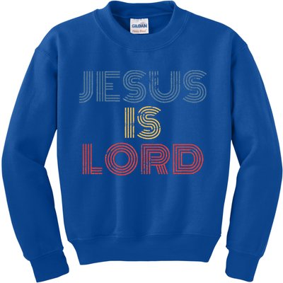 Jesus Is Lord Cool Christian Worship Kids Sweatshirt