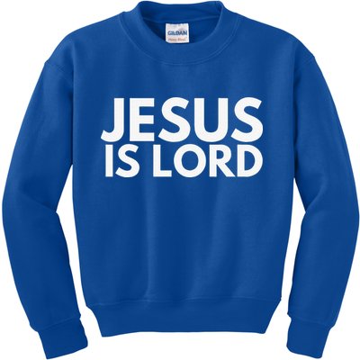 Jesus Is Lord Savior God Religion Prayer Faith Kids Sweatshirt