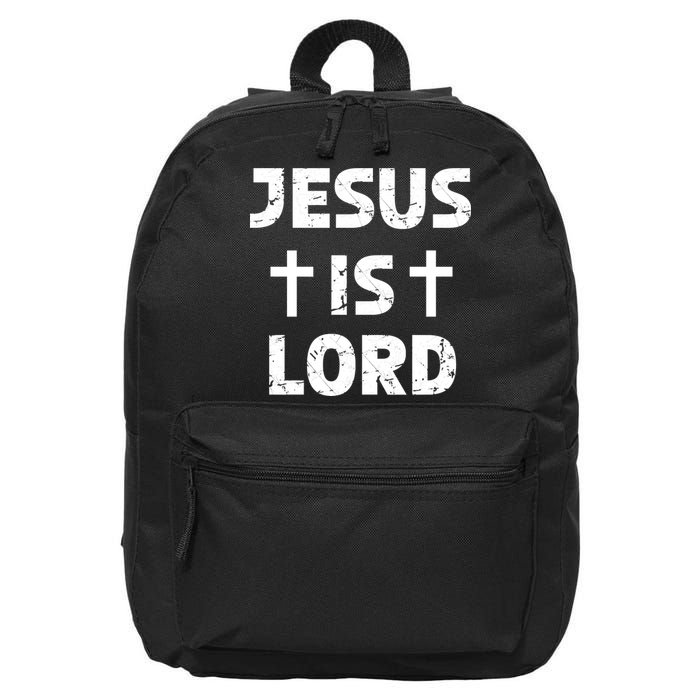 JESUS IS LORD CROSS CHRISTIAN 16 in Basic Backpack