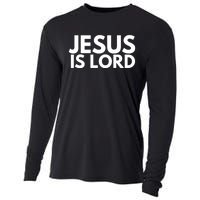 Jesus Is Lord Savior God Religion Prayer Faith Cooling Performance Long Sleeve Crew