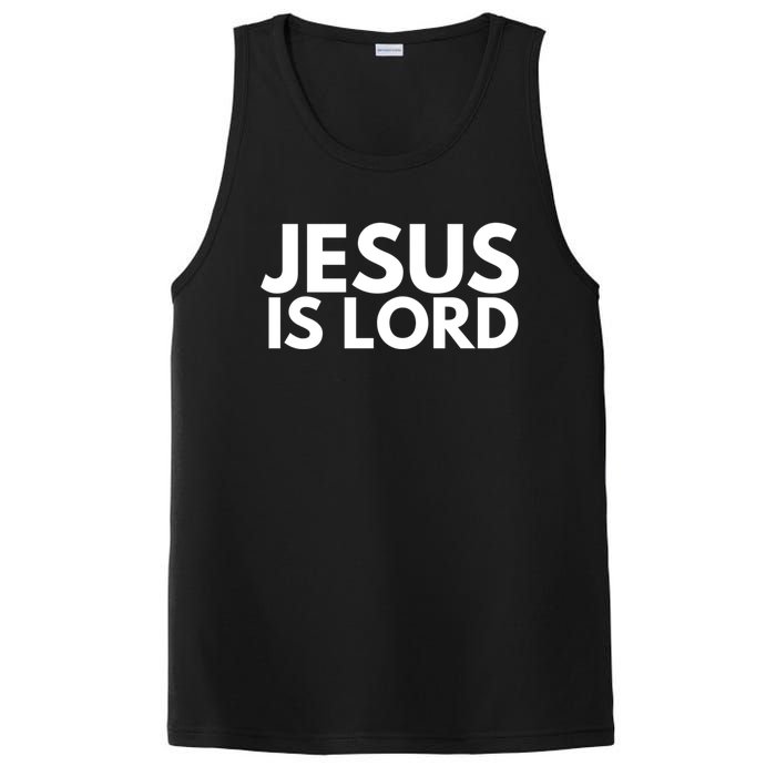 Jesus Is Lord Savior God Religion Prayer Faith PosiCharge Competitor Tank