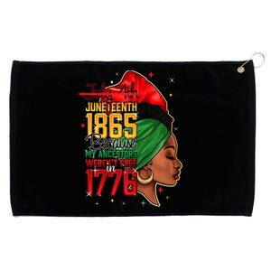 Juneteenth Is My Independence Day Grommeted Golf Towel