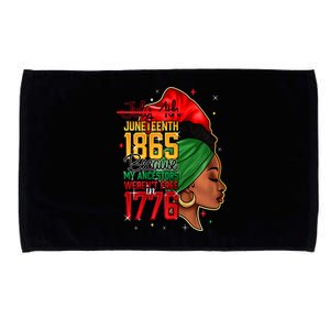 Juneteenth Is My Independence Day Microfiber Hand Towel