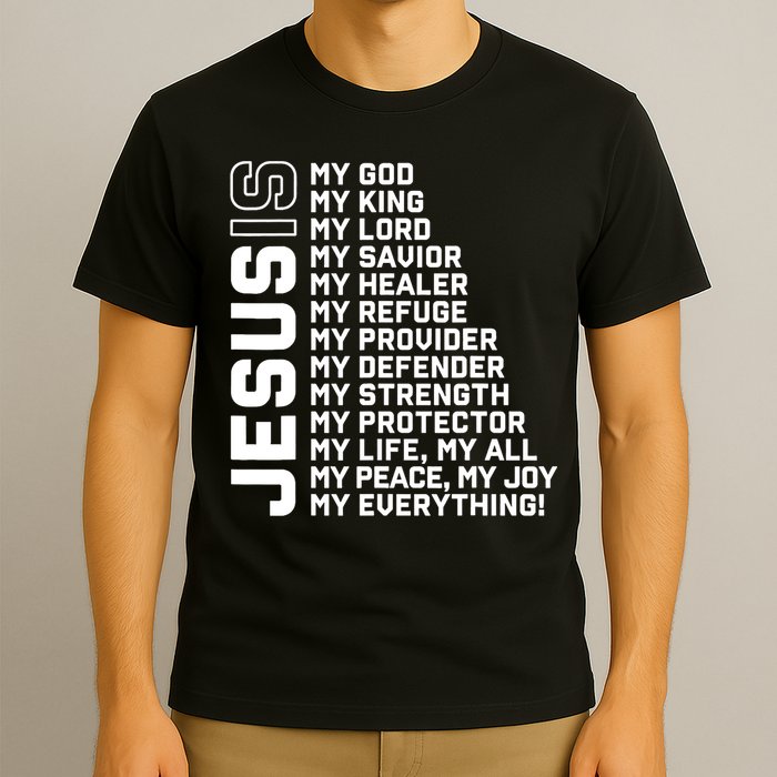 Jesus Is My God My King My Lord My Savior Christian T-Shirt