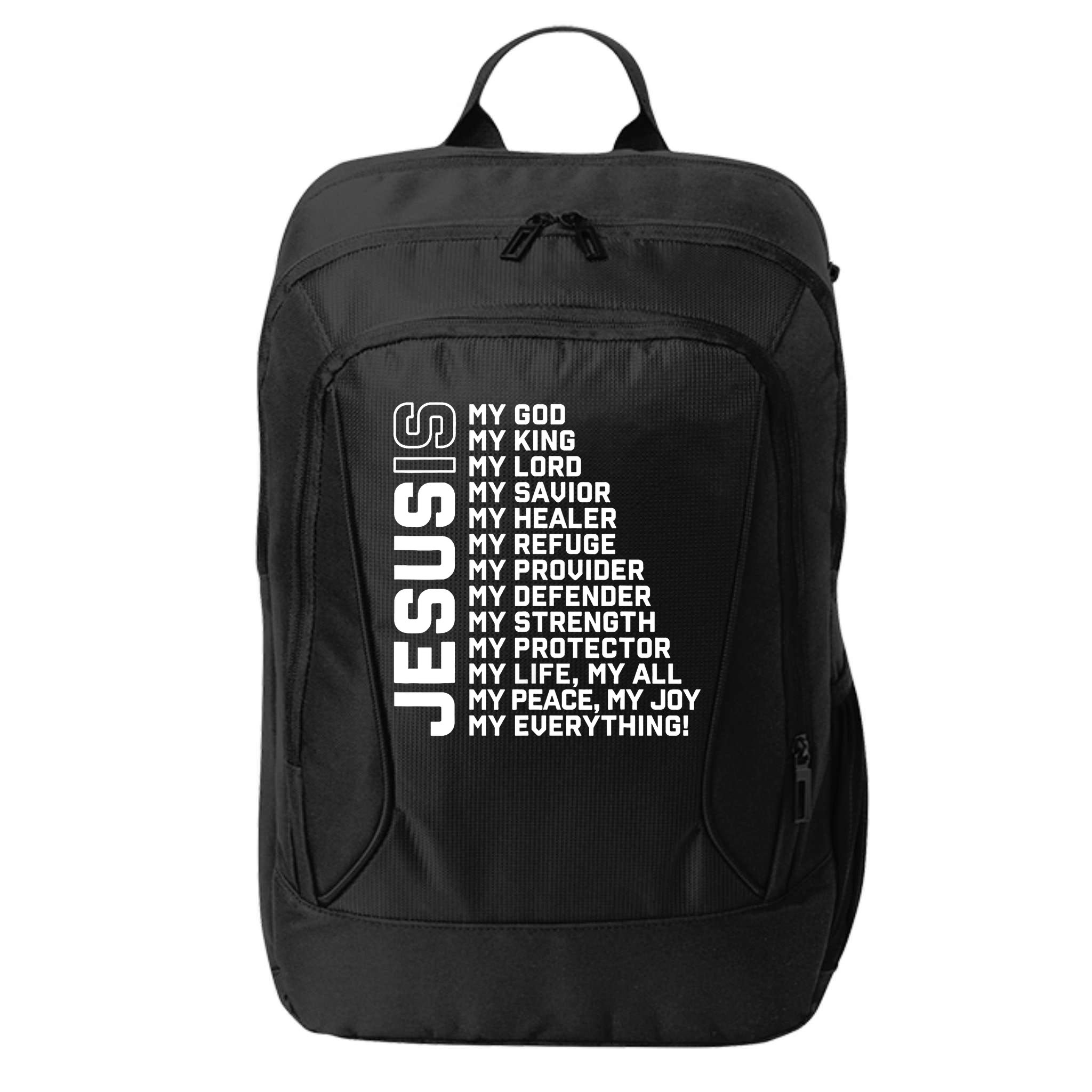 Jesus Is My God My King My Lord My Savior Christian City Backpack