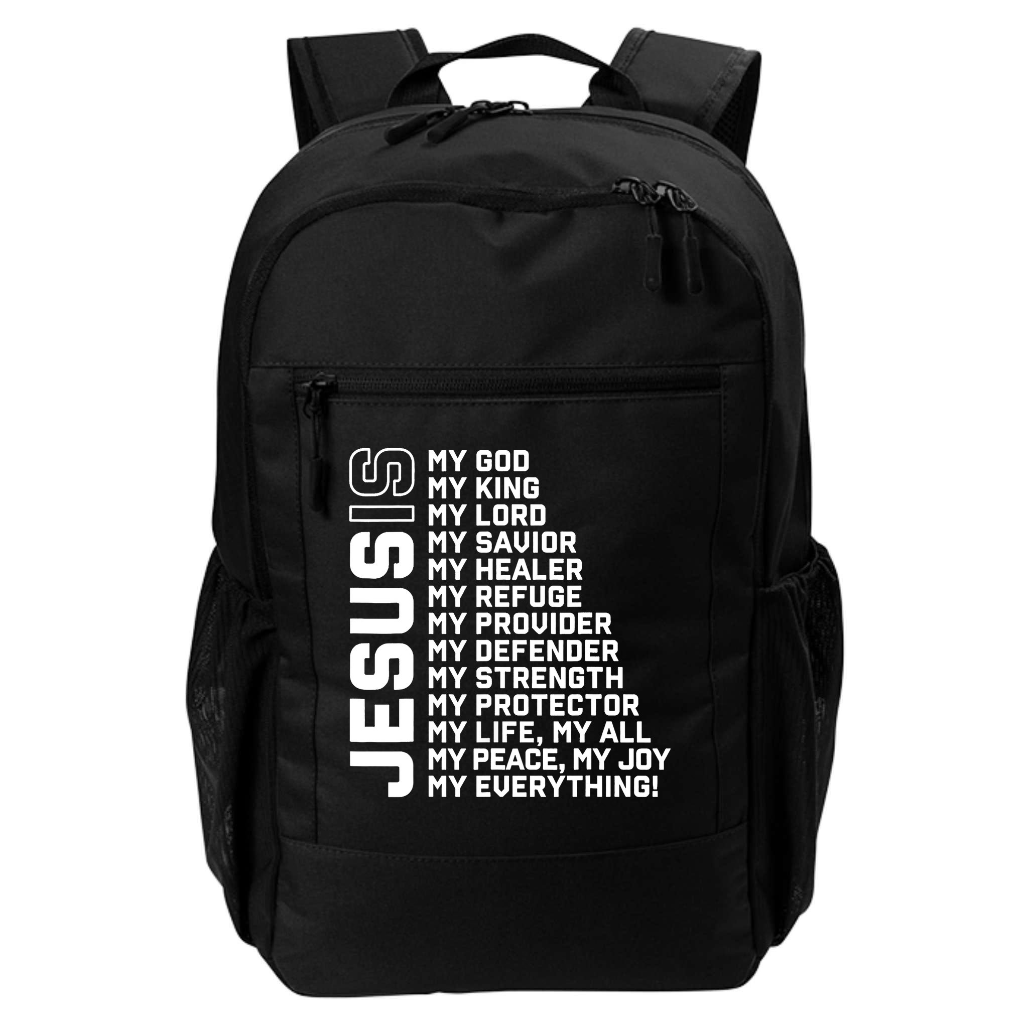 Jesus Is My God My King My Lord My Savior Christian Backpack