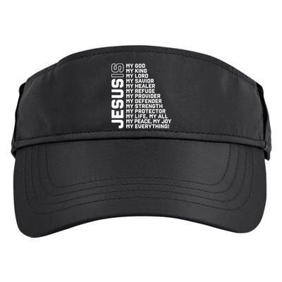 Jesus Is My God My King My Lord My Savior Christian Adult Drive Performance Visor