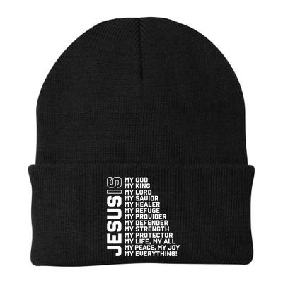 Jesus Is My God My King My Lord My Savior Christian Beanie