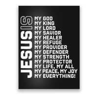Jesus Is My God My King My Lord My Savior Christian Poster