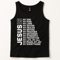 Jesus Is My God My King My Lord My Savior Christian Tank Top
