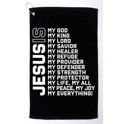 Jesus Is My God My King My Lord My Savior Christian Golf Towel