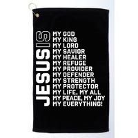 Jesus Is My God My King My Lord My Savior Christian Golf Towel