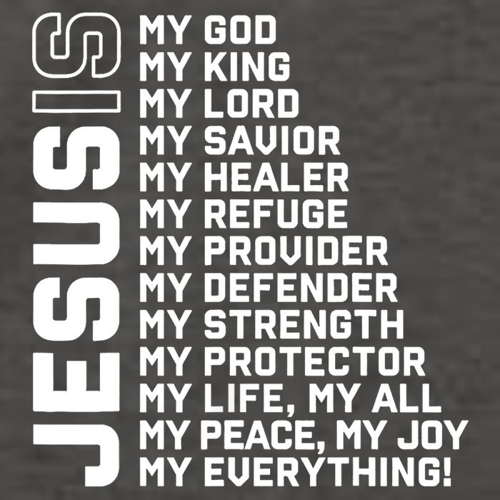 Jesus Is My God My King My Lord My Savior Christian Vector Backpack