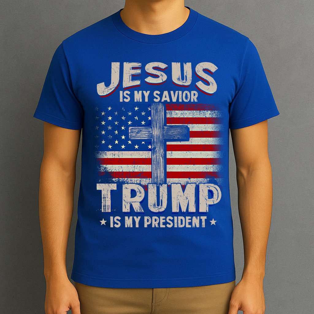 Jesus Is My Savior Trump Is My President Gift T-Shirt