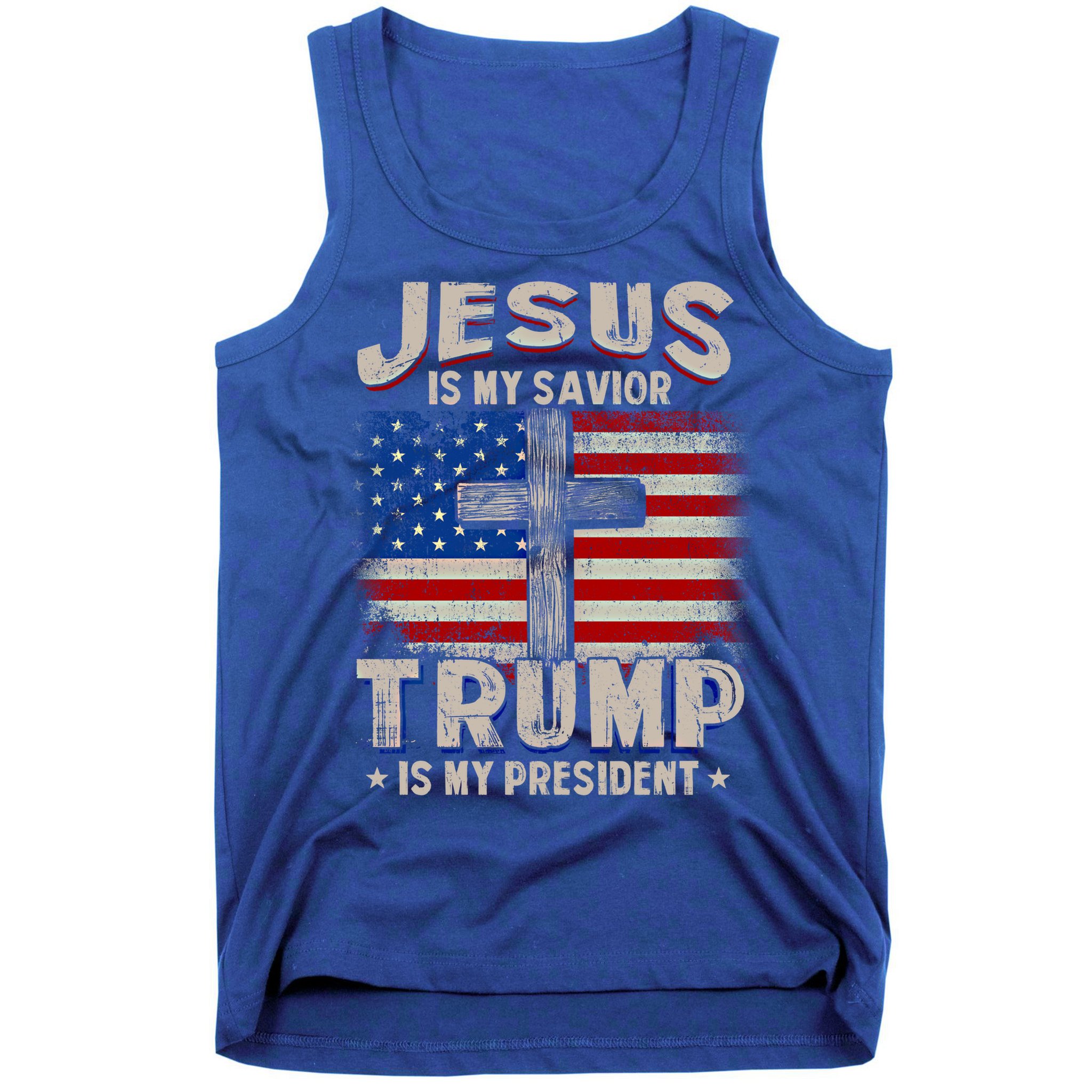 Jesus Is My Savior Trump Is My President Gift Tank Top