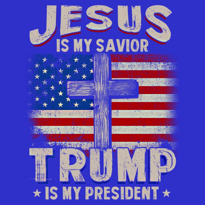 Jesus Is My Savior Trump Is My President Gift Visor
